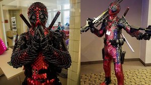 Crazy Deadpool Cosplay Features a Dragon Scale Armor Suit