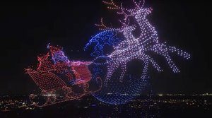 Enjoy This Massive 5,000 Drone Holiday Light Show, Which Sets a World Record for ‘Largest Aerial Gingerbread Village’