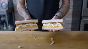 How To Make The Gas Station Egg Salad Sandwich from FUTURAMA - Binging with Babish