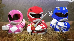 It's Quackin Time with POWER RANGERS Cosplay Ducks