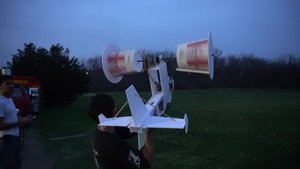 Nerdy Dudes Make A Drone Using Two KFC Buckets