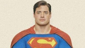 Photo of Brendan Fraser Wearing Superman Costume For SUPERMAN: FLYBY Screen Test