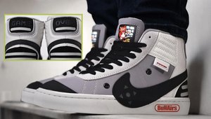 Rad Custom-Made Retro Nintendo-Themed Nike Blazers