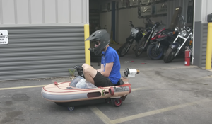 This Star Wars Landspeeder Ride-On Kid's Toy is Modded with a Jet Engine